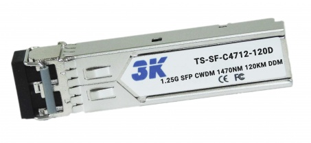 МОДУЛЬ ОПТИЧЕСКИЙ 3K SFP-CWDM-1G-2SM-1470-120LC МОДУЛЬ ОПТИЧЕСКИЙ 3K SFP-CWDM-1G-2SM-1470-120LC