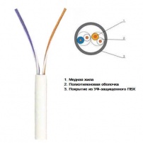 Кабель витая пара ДКЗ UTP CAT-5 (Cu 2х2х0,48мм) 305м