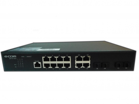 Коммутатор управляемый L2 GCOM S5110-12TC Коммутатор управляемый L2 GCOM S5110-12TC