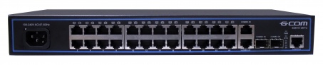 КОММУТАТОР GCOM S2610-26TC Energy Saving КОММУТАТОР GCOM S2610-26TC Energy Saving