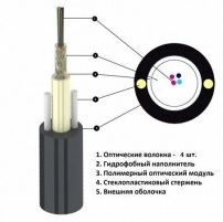 Оптический кабель Одесакабель ОКТ-Д(2,7)П-4Е1