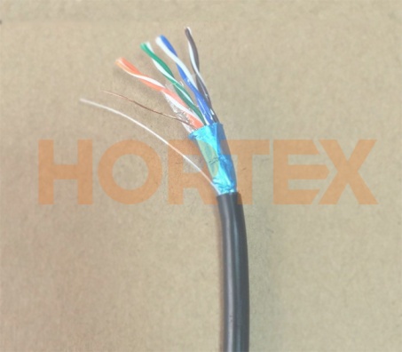 Кабель витая пара медный наружный Hortex FTP CAT-5 Cu 4*2*0,50 305м