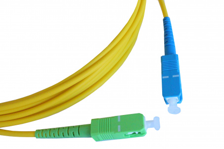 Патчкорд 3К SC/UPC-SC/APC-3mm Simplex G657 LSZH 1m