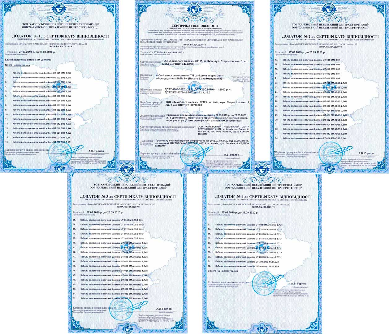 оптический кабель Ланкор